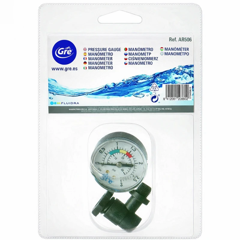 Манометър за пясъчен филтър на басейн GRE